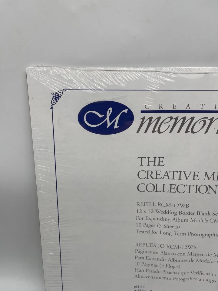 Creative Memories 12x12 Wedding Border Scrapbook Pages RCM-12WB 5 Sheets - Image 2 of 4