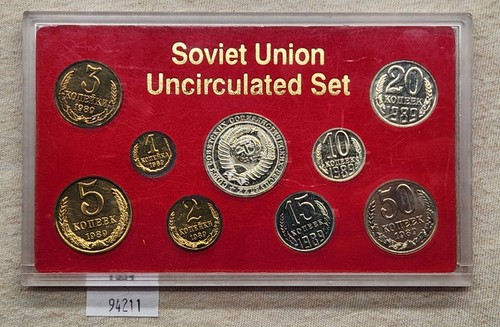 WPCoins ~ 1989 Soviet Union Uncirculated Coin Set