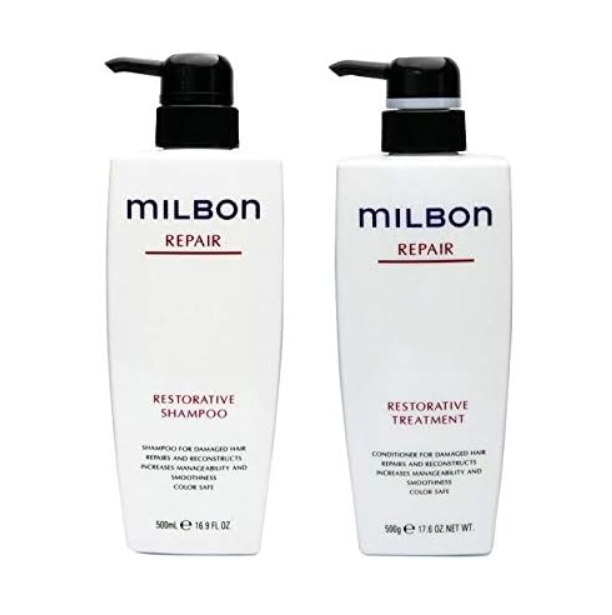 Milbon Repair Restorative Shampoo & Treatment 500ml from Japan | eBay