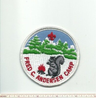 DO SCOUT BSA 1981 FRED C ANDERSEN CAMP PATCH INDIANHEAD COUNCIL MERGED MN WI !!!