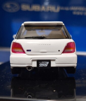 Subaru Impresa WRX Sti Wagon 2001 White 1:43 AutoArt 58633 Diecast