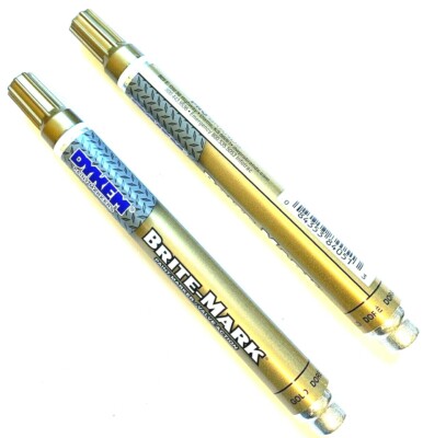 DYKEM MARKERS BRITE-MARK 2 PC INDUSTRIAL ALL PURPOSE GOLD #84051