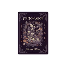 Potion Shop Spells And Elixers Welcome Witches Sign