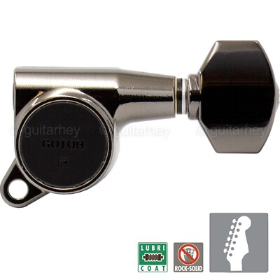 GOTOH Sg381-07 L6 Set 6 in Line Tuners W/ Screws Right Handed