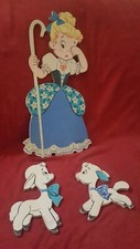 Vintage MOTHER GOOSE PIN-UPS Set LITTLE BO PEEP THE DOLLY TOY CO