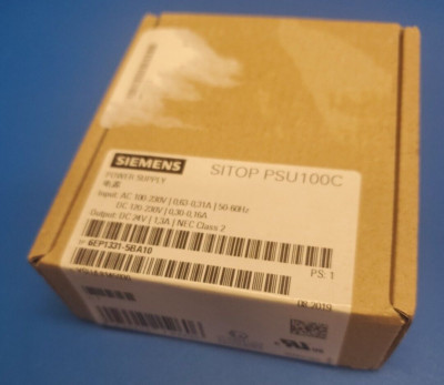 SIEMENS DC Power Supply 6EP1331-5BA10 SITOP PSU100C 24VDC New Sealed Box