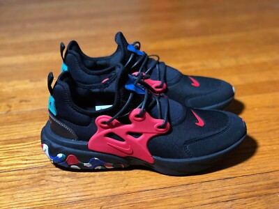Nike React Presto GS ' Black/Red ' - CD8138-001 - Sizes 6.5 & 7