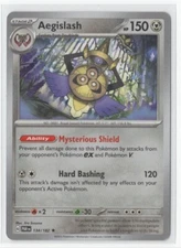 Pokemon Paradox Rift NON Holo Rare Aegislash - 134/182 - DECK EXCLUSIVE
