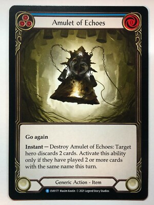 Flesh And Blood Everfest Amulet of Echoes EVR177 1st Edition NM/M