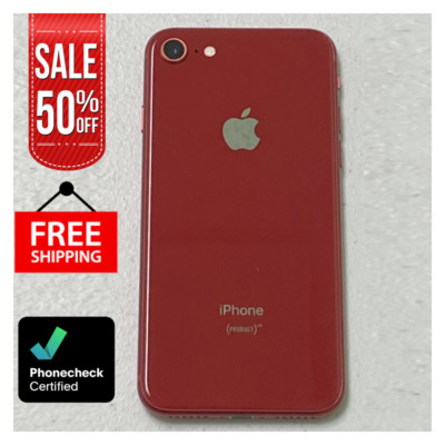 Apple iPhone 8 Unlocked GSM LTE 64GB 128GB Red, Gold for Verizon, T-Mobile, AT&