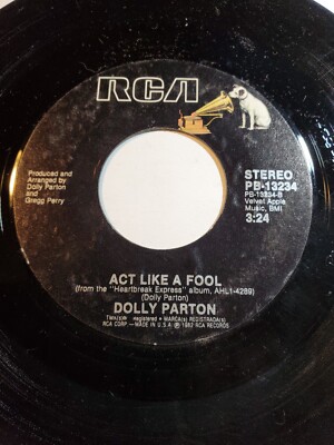 Dolly Parton - Act Like A Fool / Heartbreak Express -RCA VG+ F182