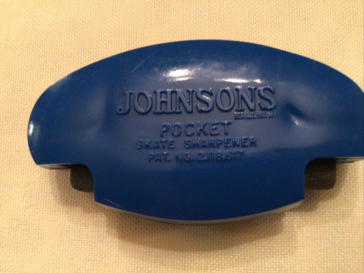 Vintage 30's-40's Johnson'sBlue Pocket Skate Sharpener | eBay