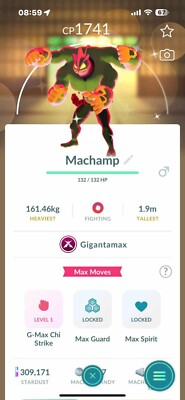 Pokemon Shiny Gigantamax Machamp (Tr.a.d.e 20k stardust or P.T.C