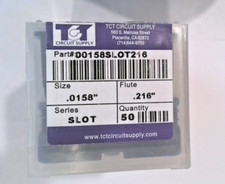 TCT REPOINTED DRILLS SLOT 78 0.0158" DIA 0.216" FLUTE LOT OF 50