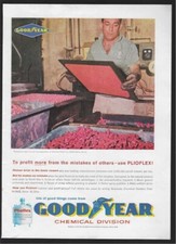 Goodyear Tire Rubber Chemical Division Plioflex Akron Oh 1960 Vintage Ad
