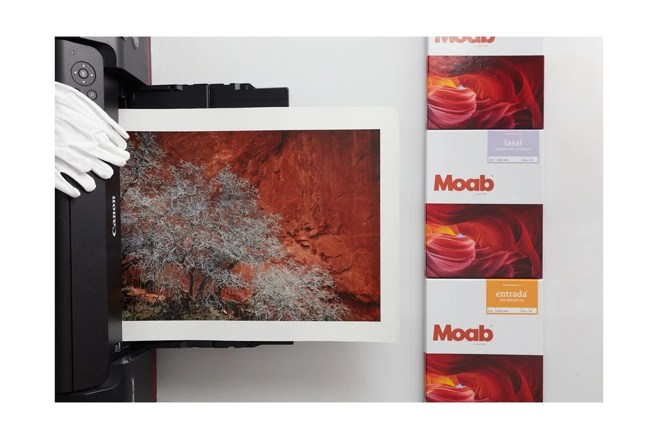 Moab Entrada Rag Bright 300, 100% Cotton Fine Art Archival Inkjet Paper, 2-Si... - Image 4 of 4