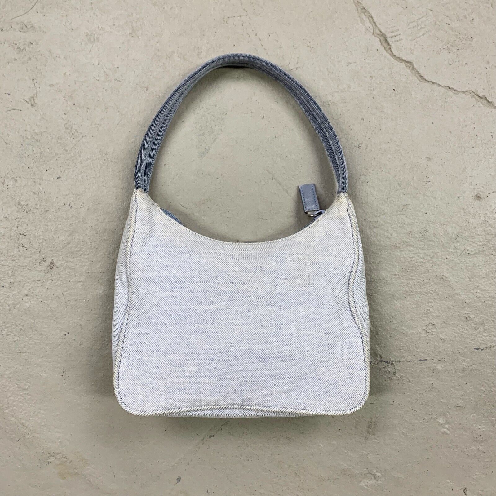 PRADA 1999 Canvas Purse / Top Handle / Shoulder B… - image 3