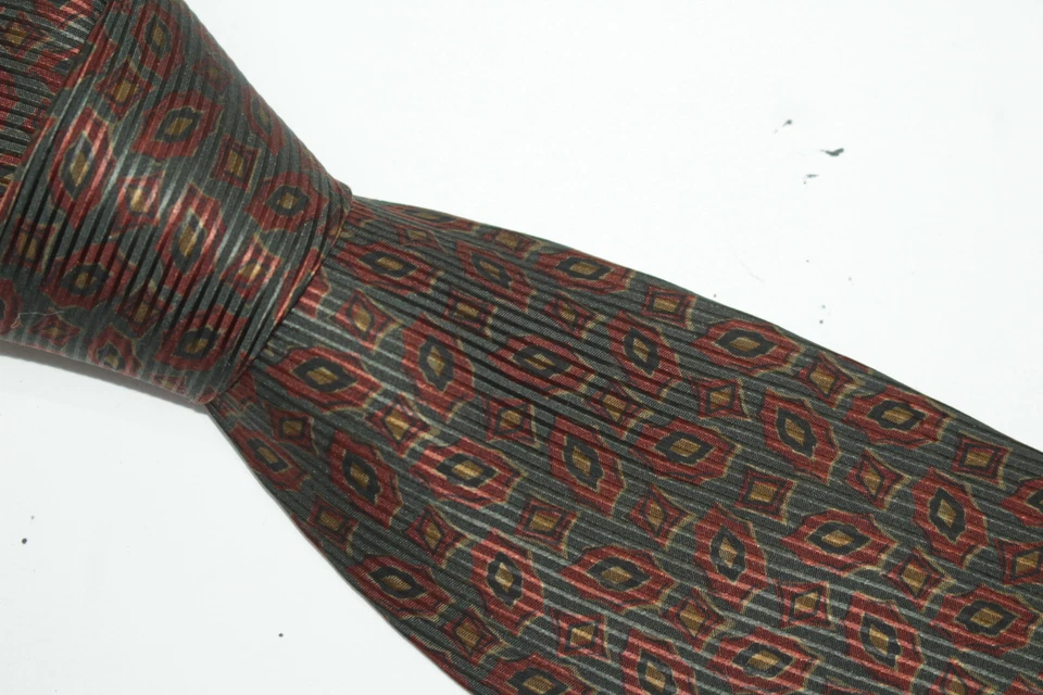 Gravata de seda TRUSSARDI feita na Itália F74806 - Imagem 3 de 4