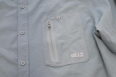 Chemise De Pêche Homme Gillz, Bleue, Manches Longues, Légère Et Ventilée, Taille L