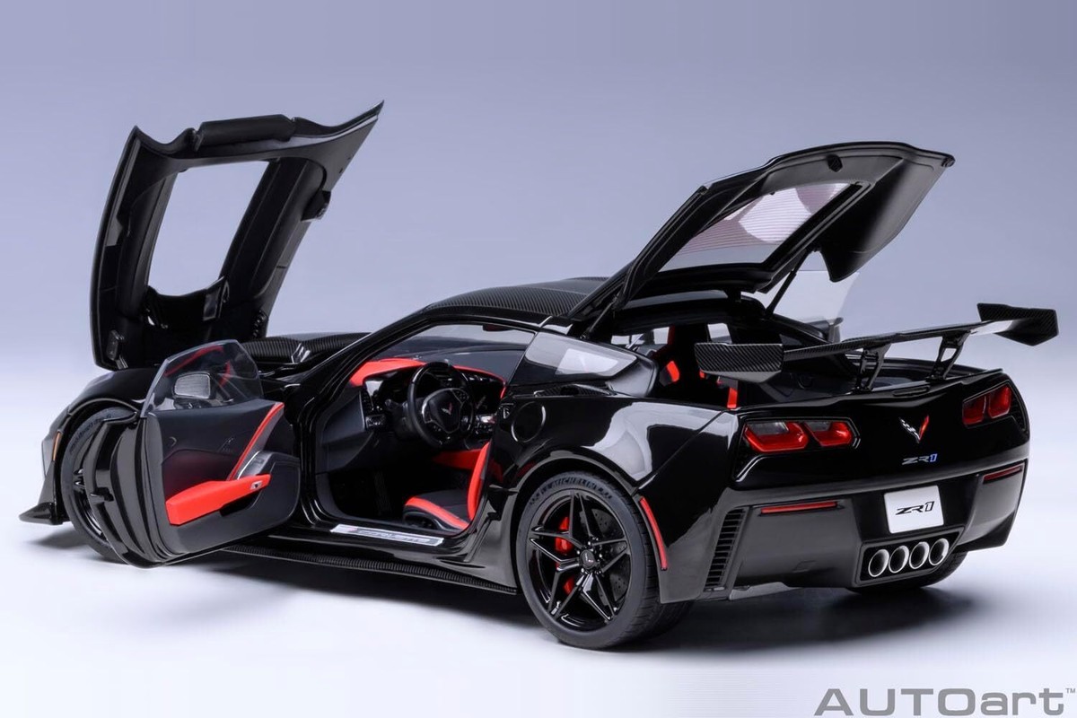 AUTOart Corvette 1:18 限定版 AUTOart 1/18 Chevrolet Corvette (C7) ZR1 Black Finished Product | eBay