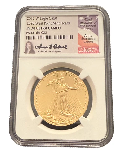 US 2017 W Gold 1 oz $50 NGC PF70UC Proof Gold Eagle