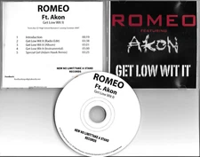 ROMEO w/ AKON Get low wit it EDIT & INSTRUMENTAL Special Girl REMIX PROMO CD dj