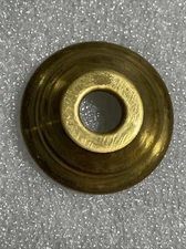 New 1 3/8" Solid Spun Brass Vase Cap, Lamp Cap, Unfinished Brass, 1/8 IPS Slip