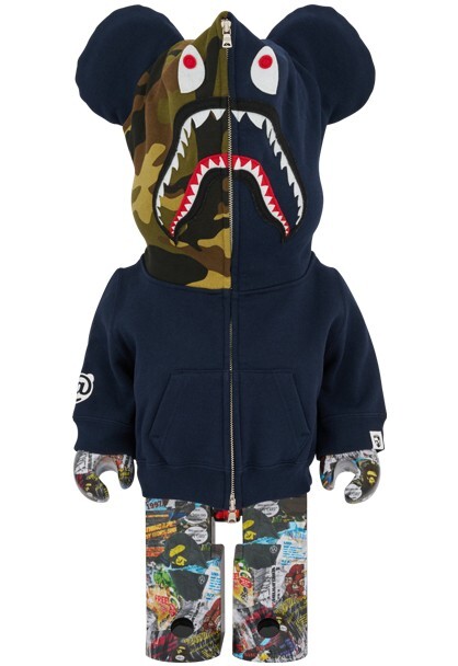 MEDICOM TOY - BAPE CAMO SHARK BE@RBRICK 1000％　BLUE MEDICOM TOY - BAPE CAMO SHARK BE@RBRICK 1000％ BLUE Bape