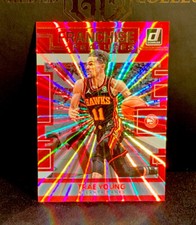 2022-23 Panini Donruss Trae Young Franchise Features Pink Laser /50 SP Hawks