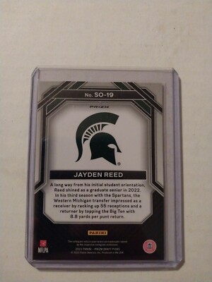 2023 Panini Prizm Draft Picks Jayden Reed RC STUDENT ORIENTATION