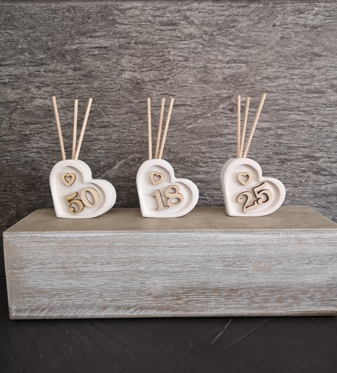 Anjing - Bacchette a Forma di Cuore per Matrimoni, 60 Pezzi