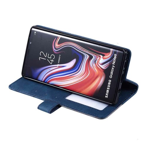 For Samsung S20 S7 S8 S9 S10 Plus Note 9 Magnetic Wallet Case Flip Leather Cover - Picture 20 of 33