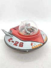 Vintage KO toys Japan Friction UFO Flying Saucer Cragstan Space Astronaut rare