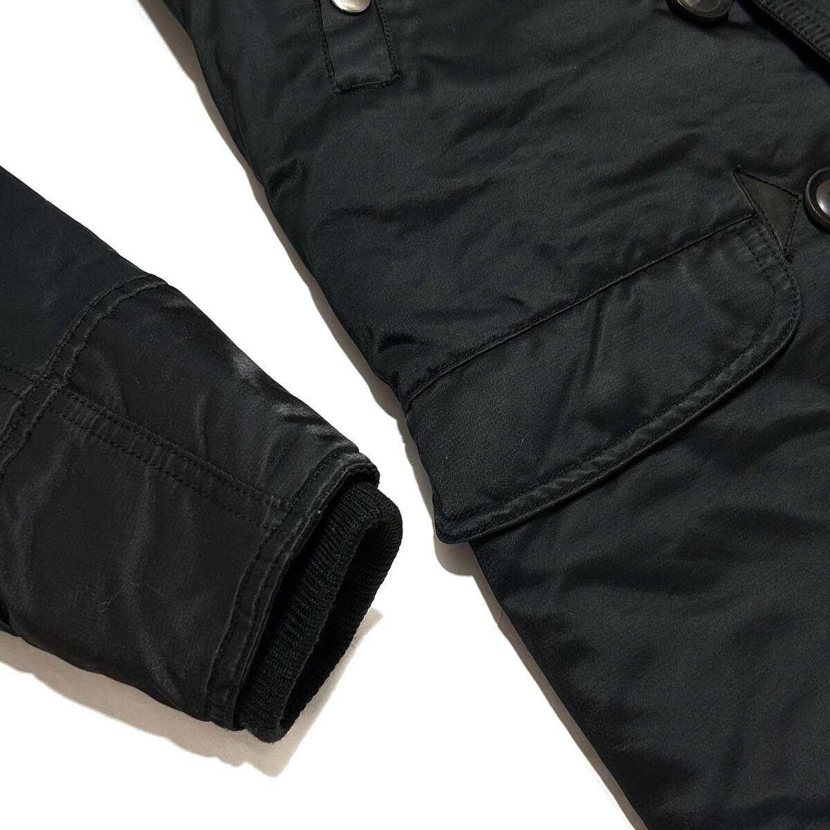 Junhashimoto Vintage Nylon N-3B Military Jacket Size 4 Black Junhashimoto Vintage Nylon N-3B Military Jacket Size 4 Black