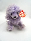 Vintage Ty Beanie Baby Demure Purple Poodle Dog Plush Bean Bag Doll 2003