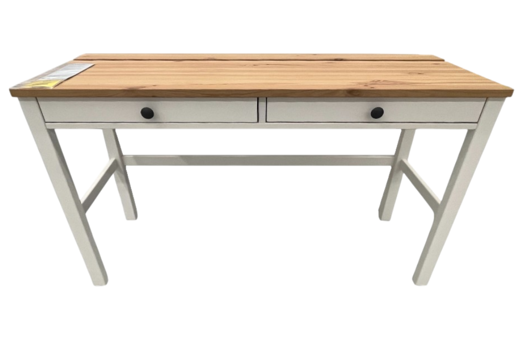 New IKEA HEMNES Desk 2 Drawers White Stain 120x47 cm (47