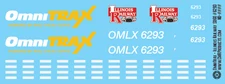 N Scale - OmniTrax Illinois Railway SD60 Locomotive Decals