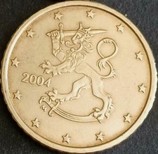 Finnland 50 Cent Kursm&uuml;nze 2004 - bankfrisch - aus KMS - Auflage 629.000 St&uuml;ck