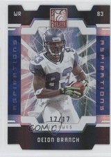 2009 Donruss Elite Aspirations Die-Cut 17/17 Deion Branch #86 0o9