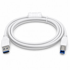 Fil d'imprimante USB-B fonctionne avec Canon PIXMA TS7650i 1,5 m blanc A-B