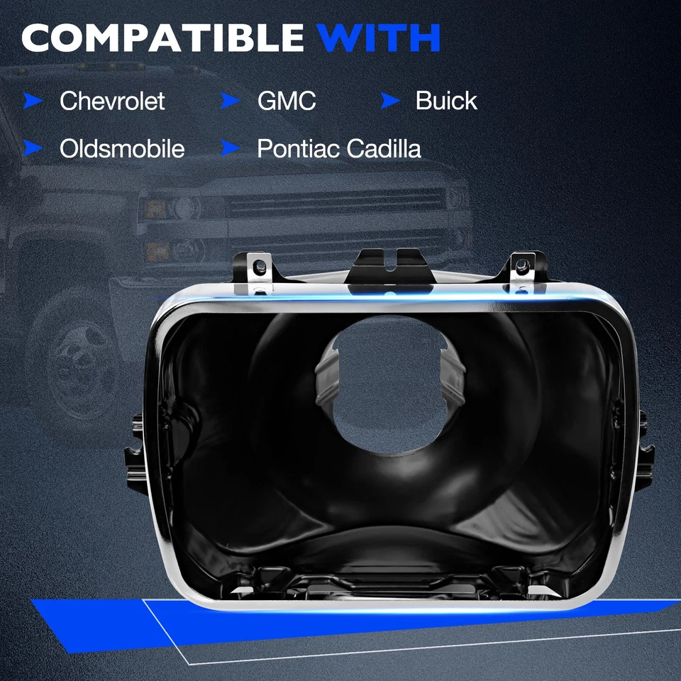 2x Headlight Support Bracket Mounting Kit LH & RH Sides For 1980-2017 Chevy GMC - Image 3 of 4