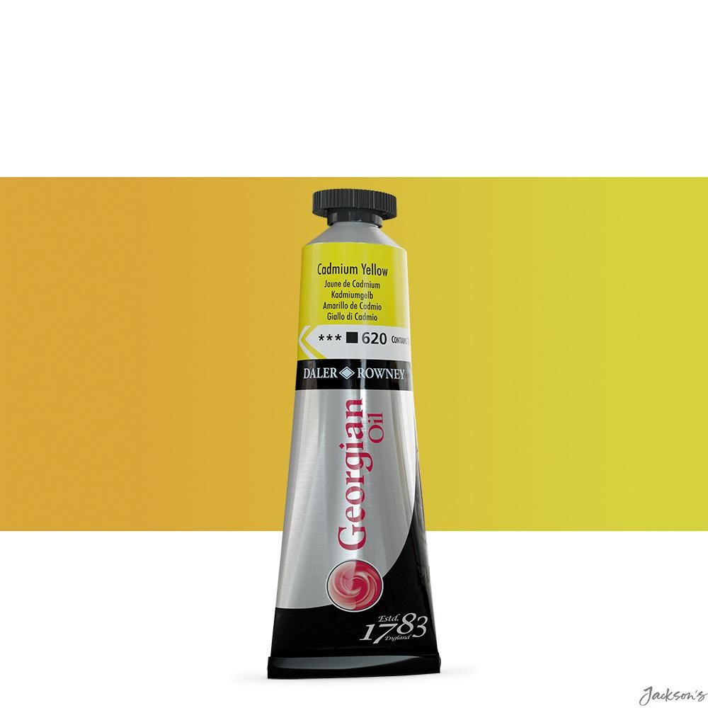 Daler-Rowney Georgian Oil Paint Tube 38ml Cadmium Yellow For Artists
