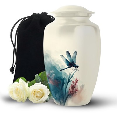 Wings Of Dragonfly Large Urn For Ashes Adult Mother & Father (10 Inch)