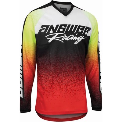 ANSWER A22 Syncron Prism Jersey Hemd rot/Hyper Acid Gr. L , Answer 446791 MX MTB