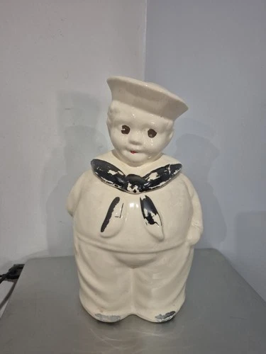 1940s Shawnee Pottery Sailor Boy Cookie Jar - Hard To Find - Paint Fading