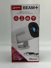 GPX BEAM+ HD Projector, 1280 X 720 Resolution, 110 ANSI Lumens, Bluetooth