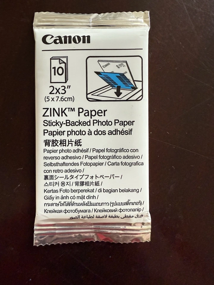 60 Sheets Canon 2”x 3” ZINK Photo Paper Sticky Back Canon Ivy Printer - Image 2 of 3