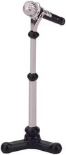 Black 1/12 Dollhouse Miniature Accessories,Metal Microphone with Stand, Dollhous