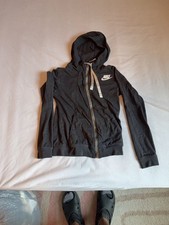 Nike Women's Full Zip Hoodie Charcoal Grey Size XS