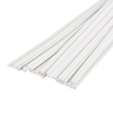 20pcs 8" Plastic Welding Rods PVC Welding Strips for Plastic Welder White